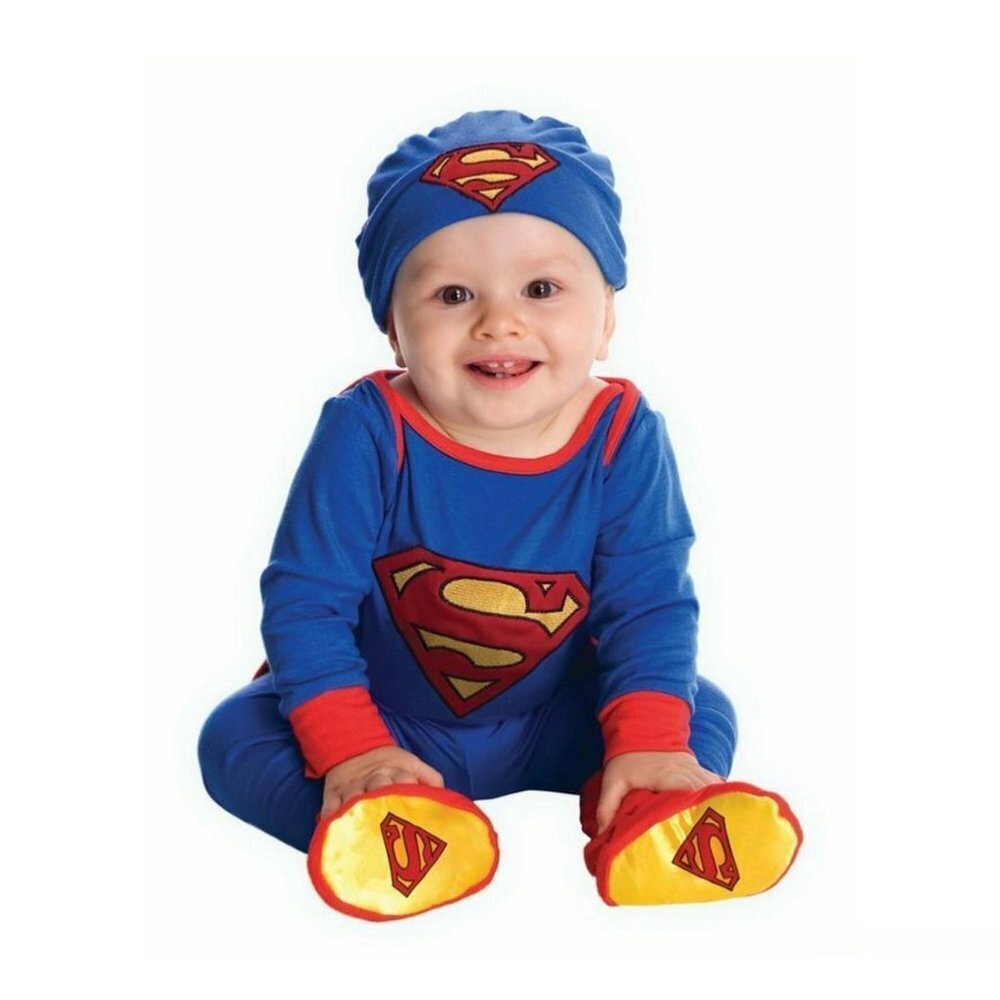 Rubies Superman Onesie Infant Halloween Costume Sz 6-12M